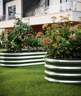 ZFHgarden bed in use with vegetables and flowers for versatile gardening