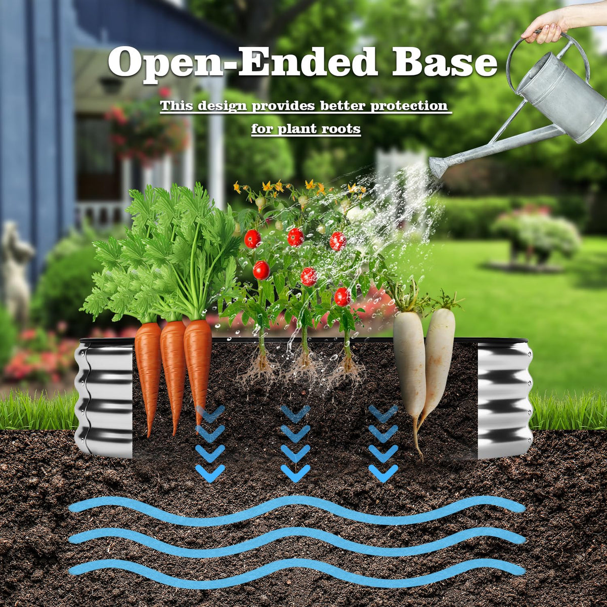 ZFHgarden raised bed kit shown with hardware included for easy assembly