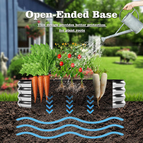 ZFHgarden raised bed kit shown with hardware included for easy assembly
