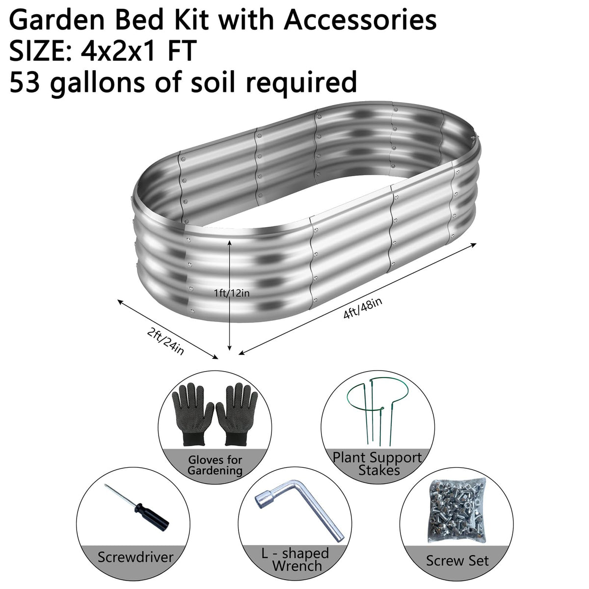 Two ZFHgarden raised planters form a compact 4x2x1 ft bed for vegetables.