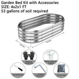 Two ZFHgarden raised planters form a compact 4x2x1 ft bed for vegetables.