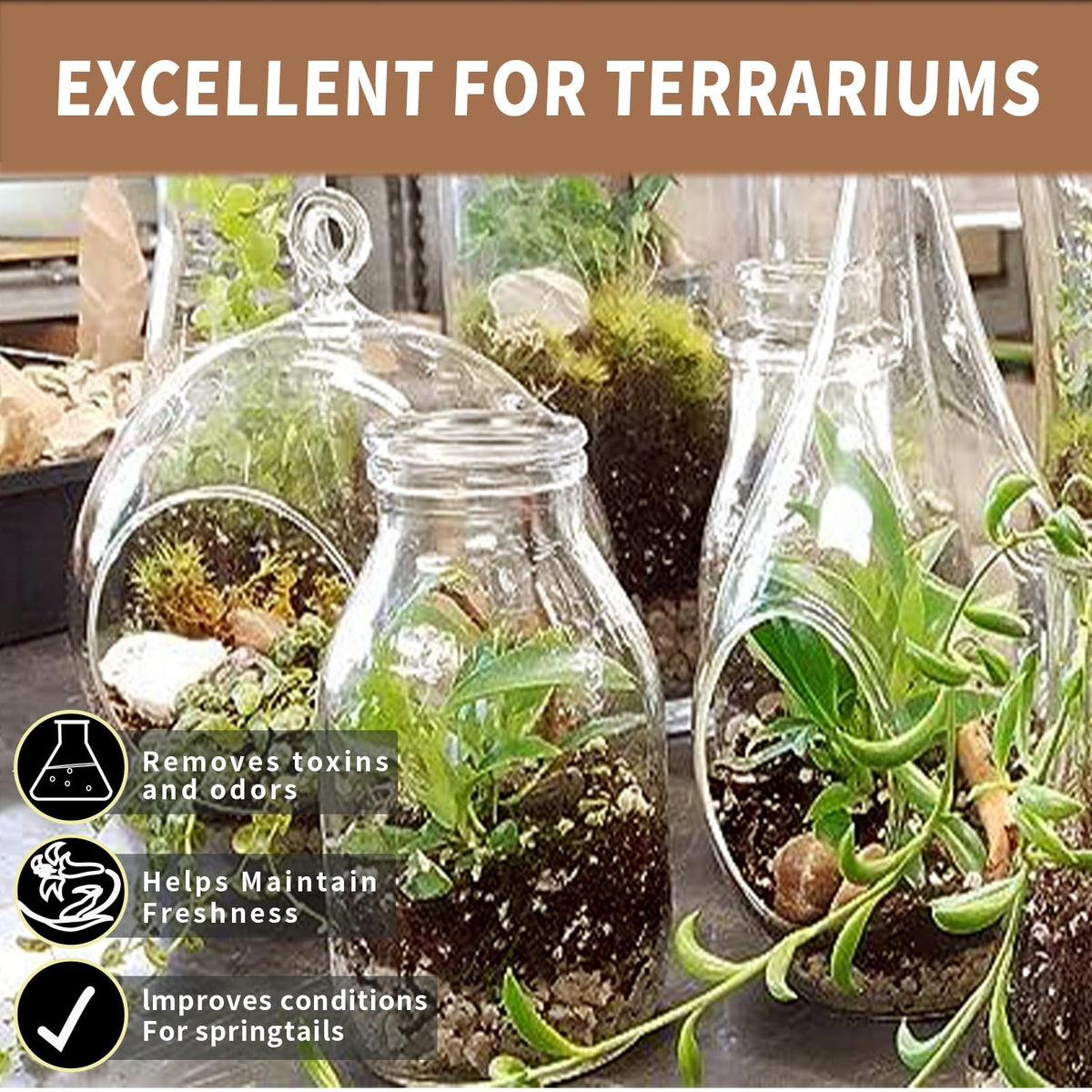 ZFYOUNG charcoal odor control keeps indoor garden soil smelling fresh and clean.