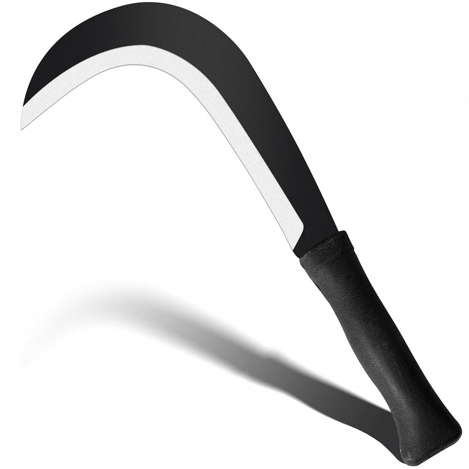 Z & G Billhook Sickle Machete 14-inch blade for yard clearing and grass cutting.