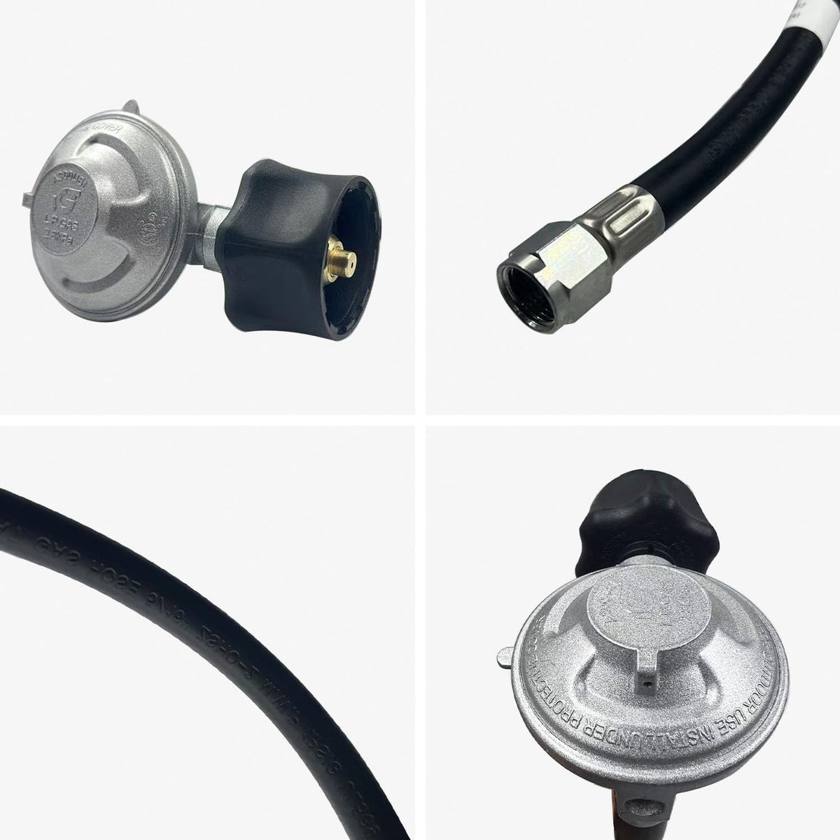 ZGTools S85001 25-inch hose shown for flexible, durable grill connections.
