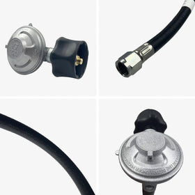 ZGTools S85001 25-inch hose shown for flexible, durable grill connections.