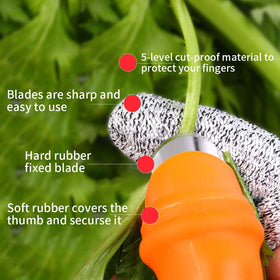 ZGYFJCH Thumb Knife two-angle design provides versatile cutting angles.