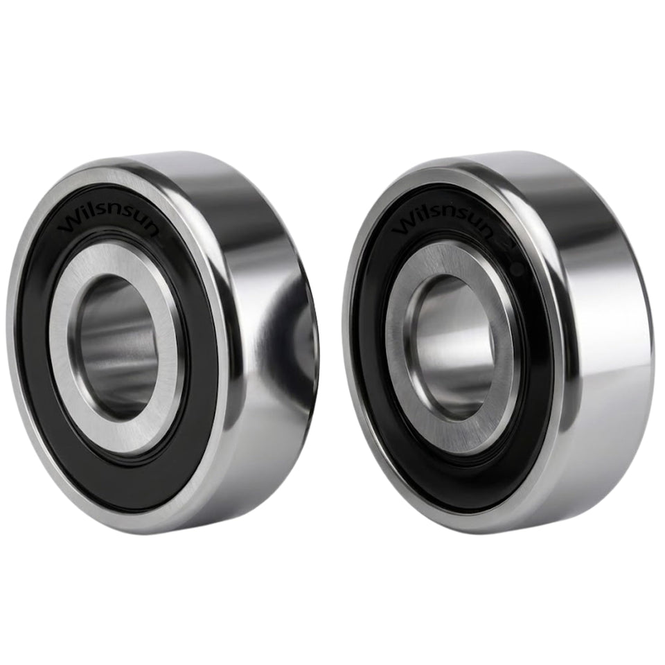 ZHANG 6203-2RS sealed bearing close-up with double seal for dirt protection.