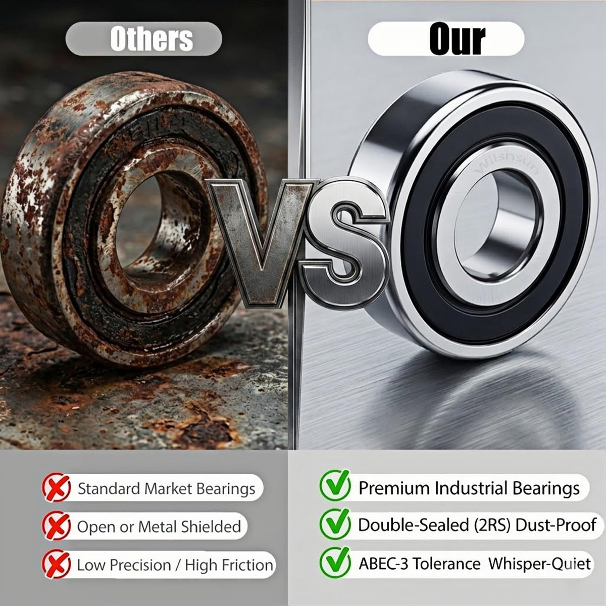 ZHANG 6203-2RS replacement bearing ready for quick swap in equipment.