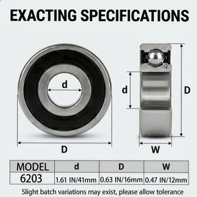 ZHANG mower-bearing 6203-2RS installed in a machinery context for reliability.