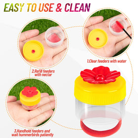 ZHBDMGK cleaning brushes included for easy feeder maintenance.