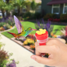 ZHBDMGK durable ABS plastic hummingbird feeder for long outdoor use.