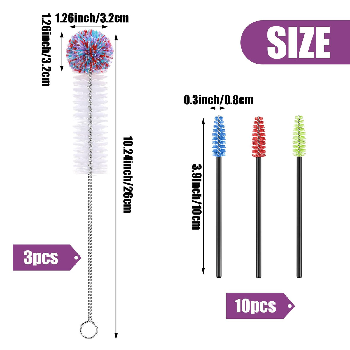 Zhehao bendable brush for hummingbird feeders cleans tight spaces without scratching