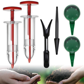 ZhenD mini seed spreader set held in hand for precise sowing of tiny seeds