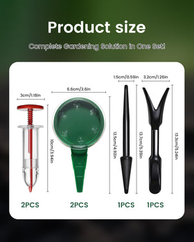 ZhenD seed planter tool with 5 degree tip for controlled seed distribution