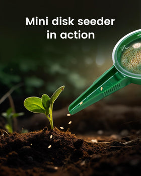 ZhenD seed sower kit shown in a potting tray setup