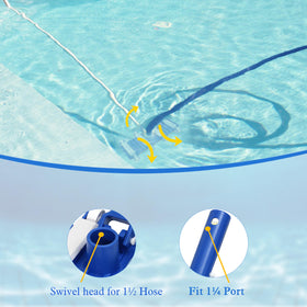 Zhengjiake head compatible with standard 1.25-inch poles for versatile setup