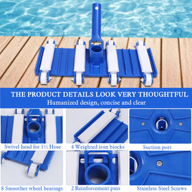 Zhengjiake swivel pool cleaner head enabling easy directional control during cleaning