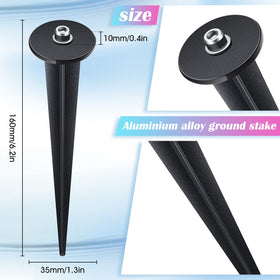Zhengmy ground stake with screws and washers ensures reliable, rust-resistant assembly.