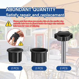 Zhengmy 1.95-inch ring cover fits larger poles for strong hold.