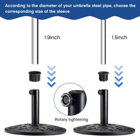 Zhengmy 40 mm threaded knob tightens quickly to prevent slipping.