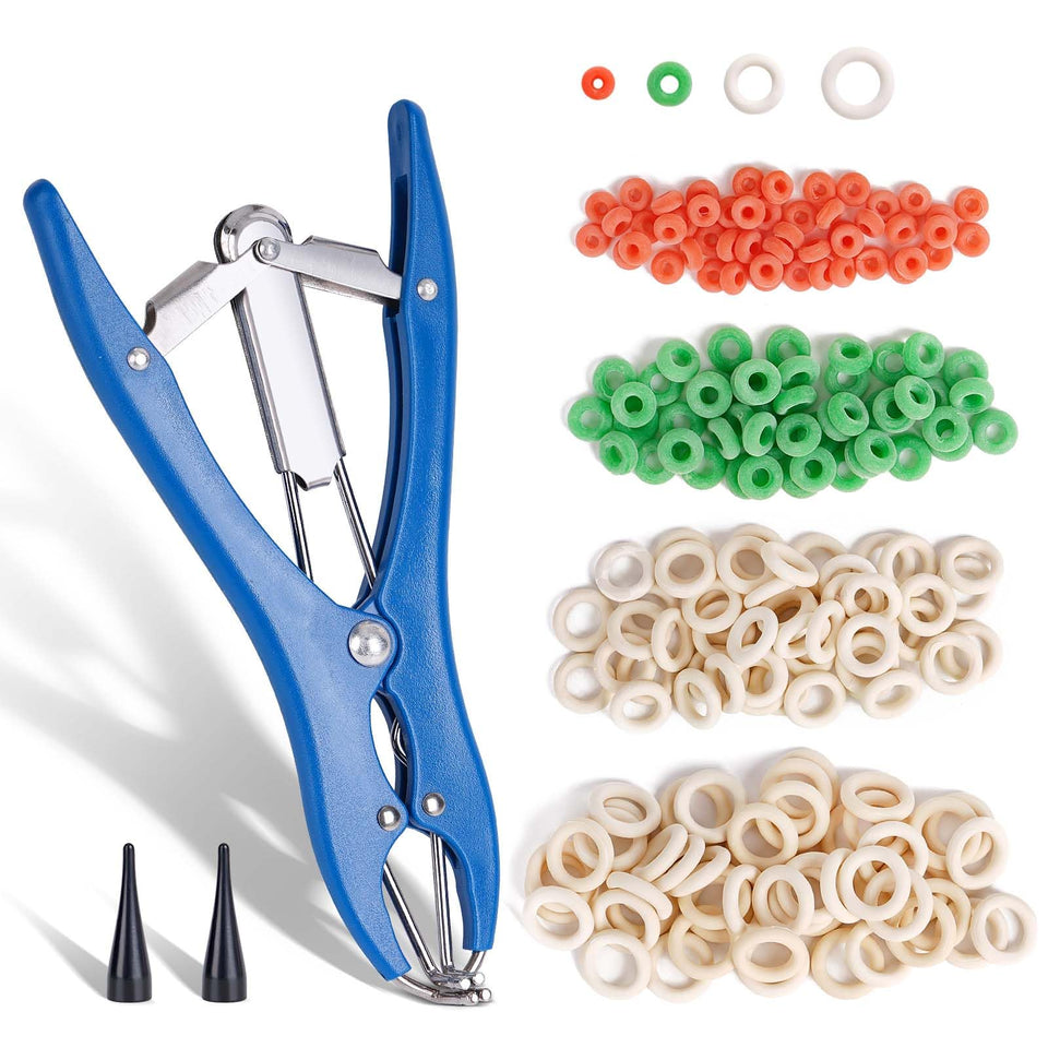 ZHEQOGZH livestock castration bander with pliers for on-site ring fitting