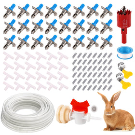 ZHEQOGZH rabbit waterer nipple kit for spill-free hydration