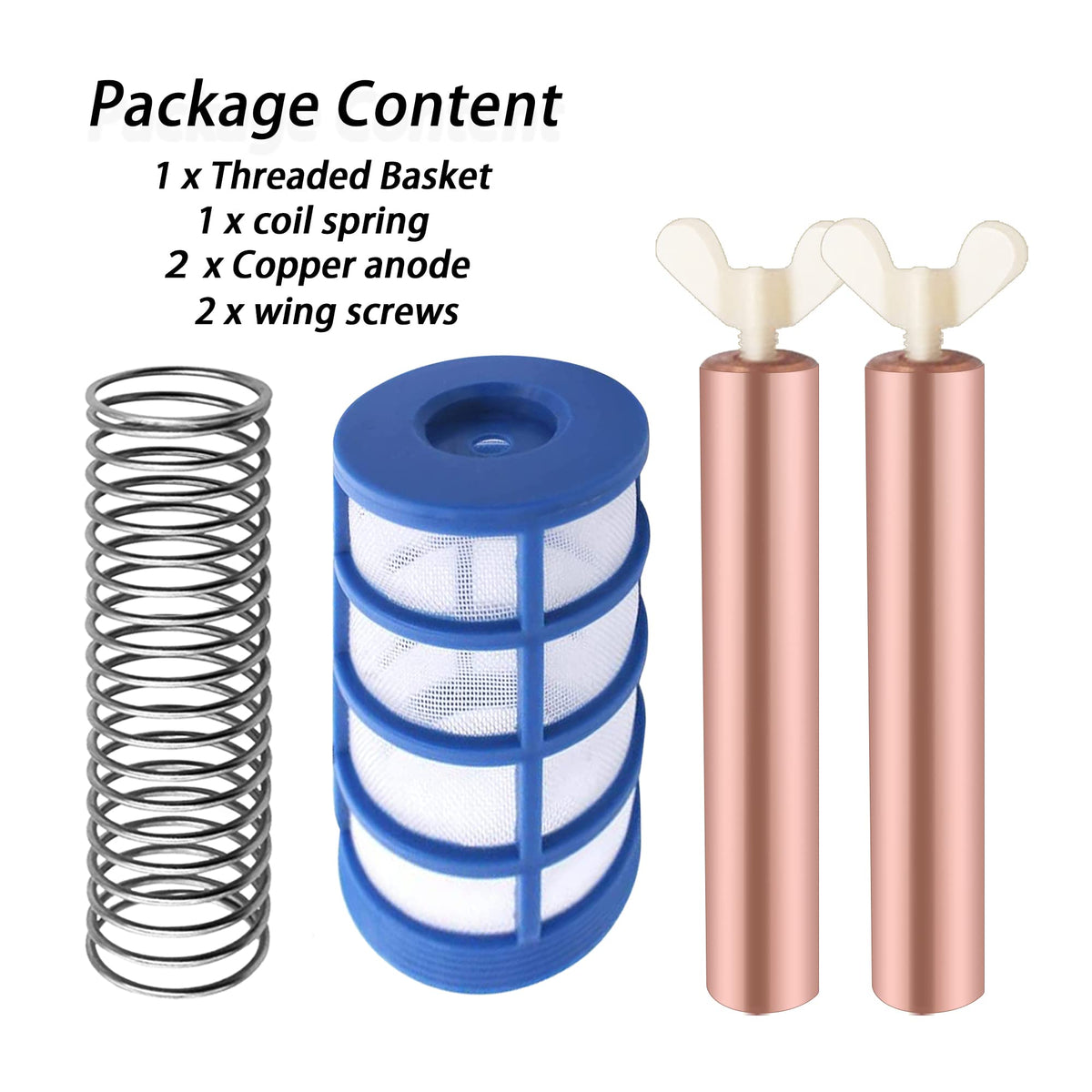 Zhitaoxun coil spring pairs with copper anodes for secure assembly.