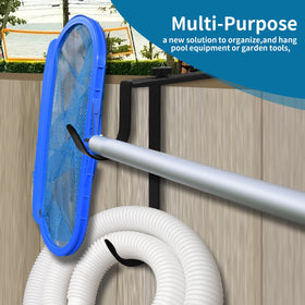 Zhitaoxun rust and UV resistant aluminum pool hook set for longevity outdoors.