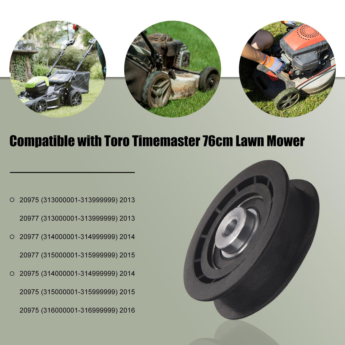 ZHIXING 120-7082 idler pulley mounted on Time Master 30 for reliable operation.