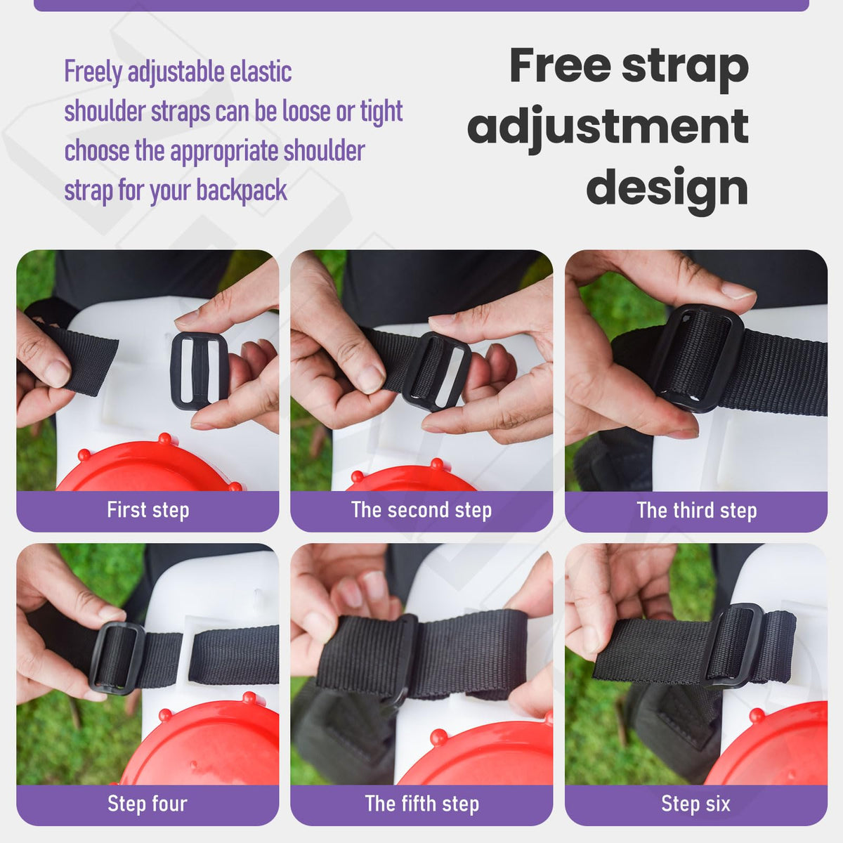ZHIXING backpack sprayer strap right ensures secure stability during spraying