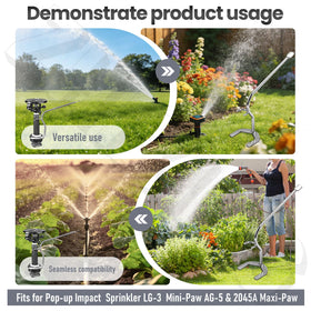 ZHIXING compatible with pop-up and impact sprinklers for versatile garden repairs.