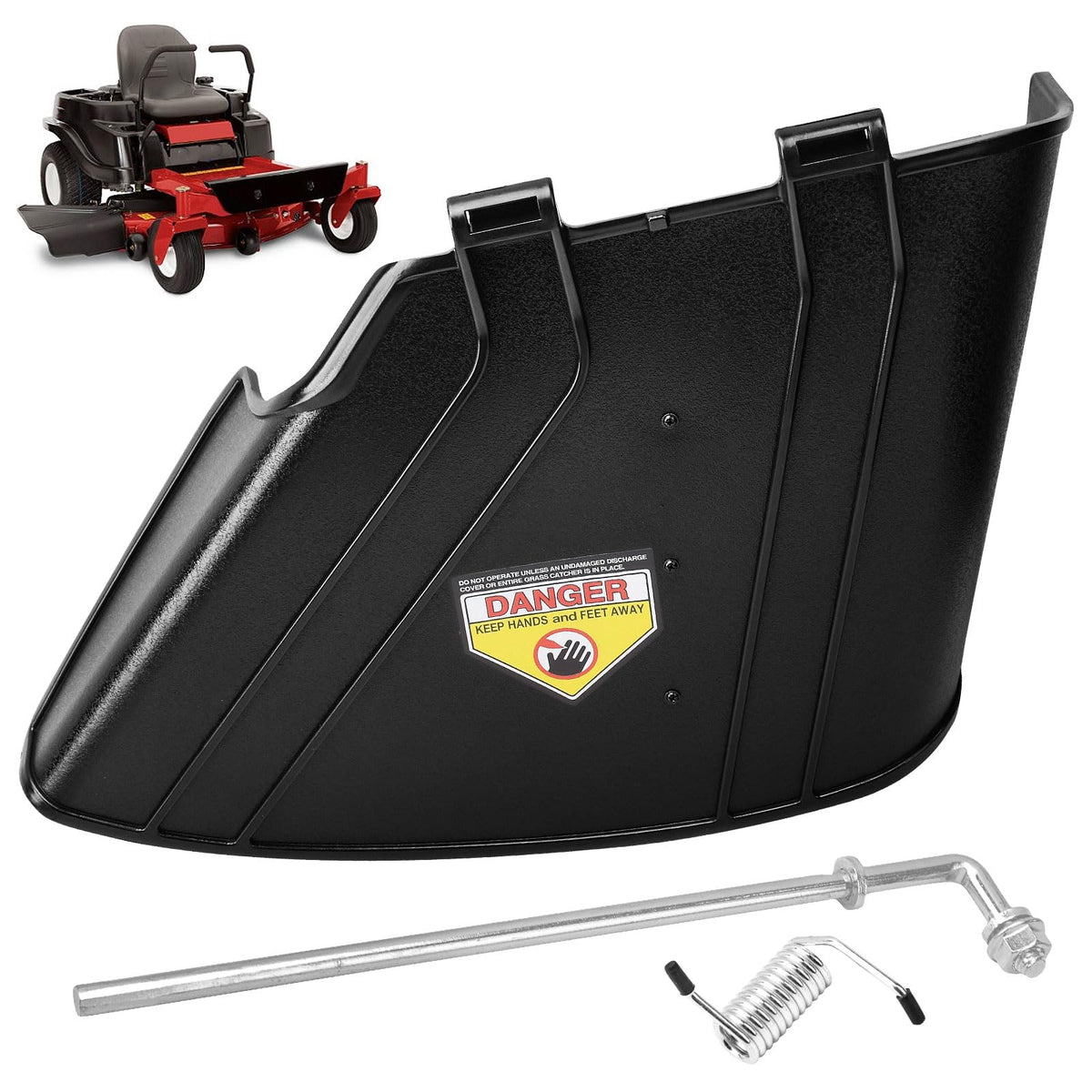 ZHIXING deflector chute 137-7046 with mounting hardware for Toro Timecutter, enhanced debris control