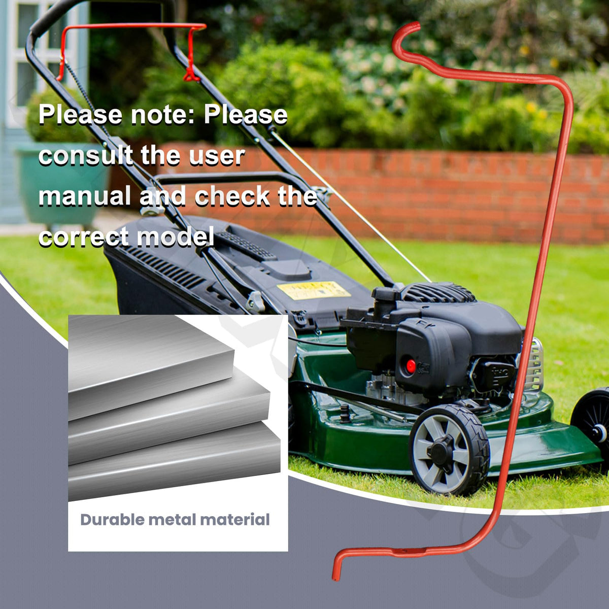 ZHIXING operator presence bar, supports safe mower operation.