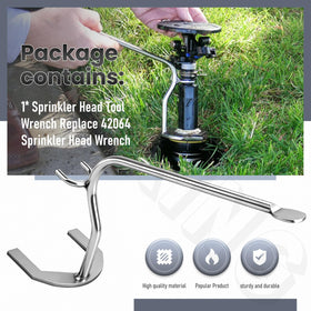 ZHIXING sprinkler head adjustment tool in action enabling accurate water coverage.