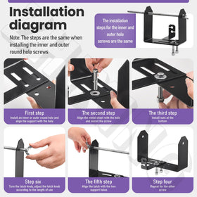 ZHIXING trimmer line holder with mounting hardware for quick installation and secure mounting