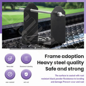 ZHIXING heavy-duty steel with rust-resistant finish withstands outdoor trailer use
