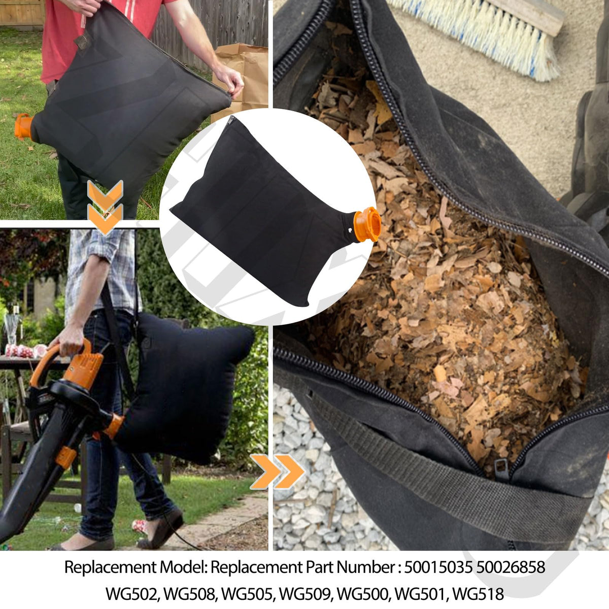 ZHIXING Trivac bag reinforced zipper area for durable, snag-free operation