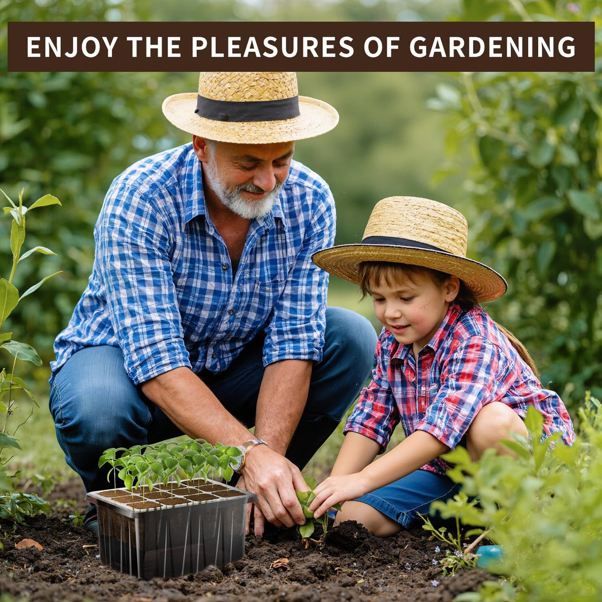 ZHOLAH expanded-dome seed-starter trays give plants more space to grow