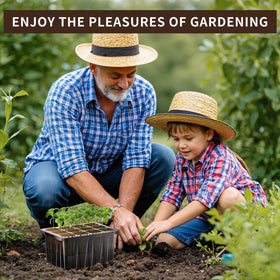 ZHOLAH expanded-dome seed-starter trays give plants more space to grow