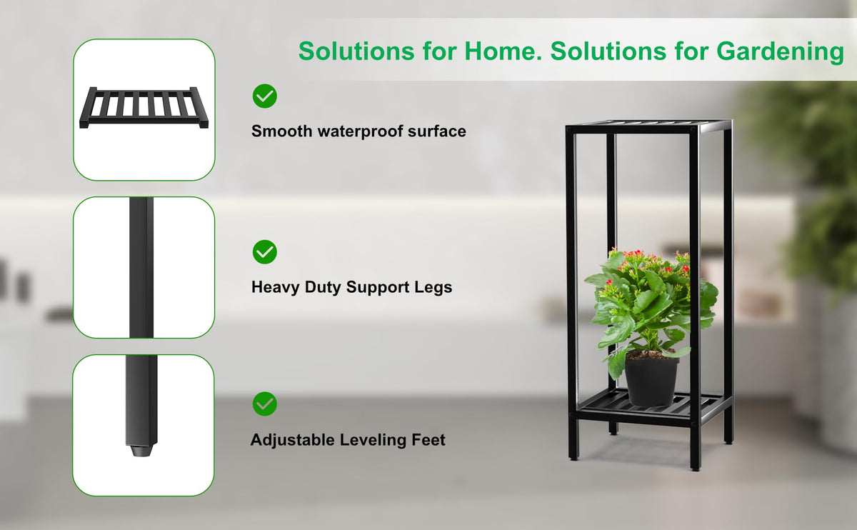 Zhongma 2-Tier stand with 12x12 inch base dimensions