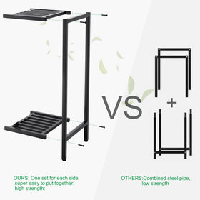 Zhongma 2-Tier Stand rear view shows level feet and finish