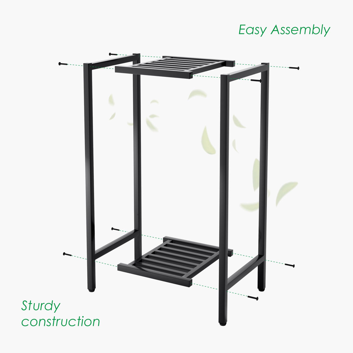 Zhongma 2-Tier stand in winter-ready protective finish