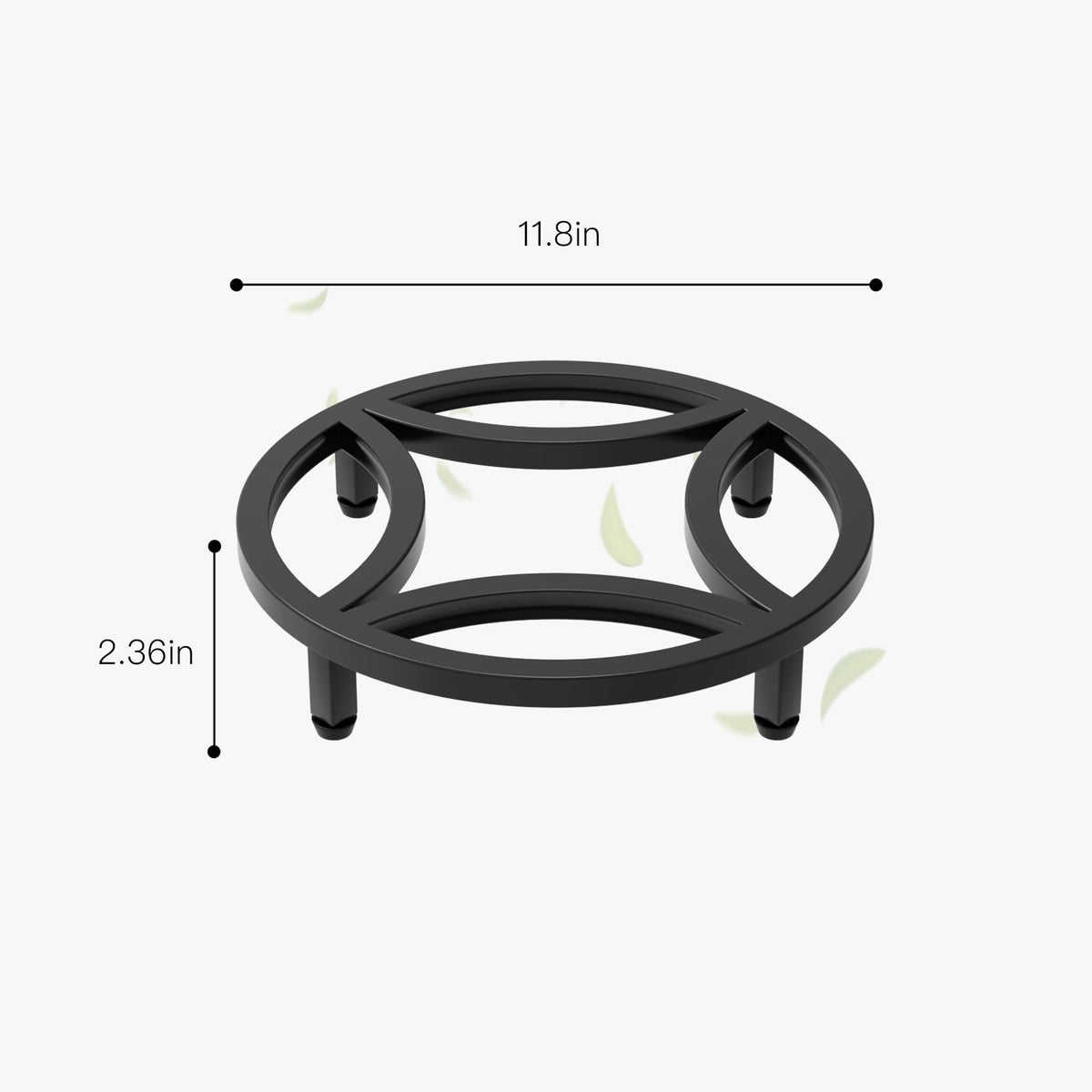 Zhongma plant stand front view highlights four-legged stability for large planters.