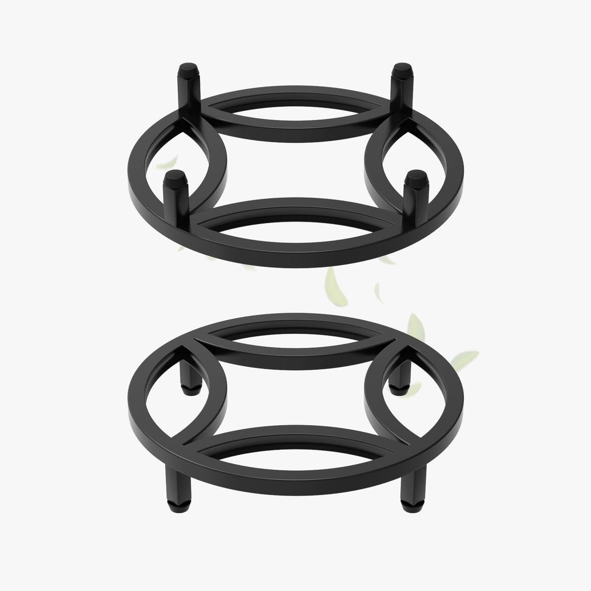 Zhongma plant stand top view shows sturdy 11.8 inch diameter base for heavy pots.