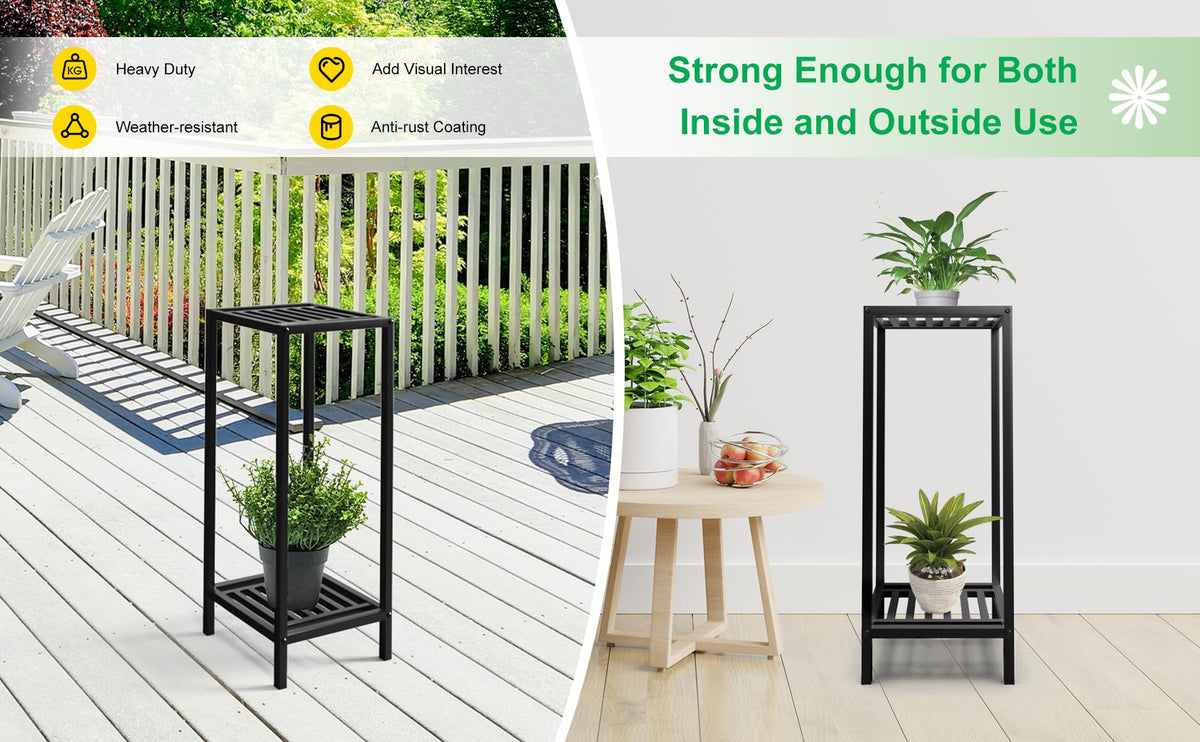 Zhongma plant stand on deck shows weather-resistant coating