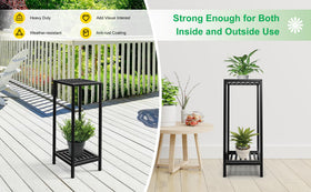 Zhongma plant stand on deck shows weather-resistant coating