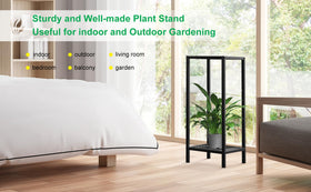 Zhongma plant stand on patio demonstrates elevated display of plants