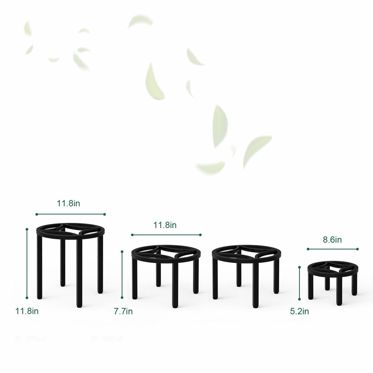 Zhongma plant stand rustproof and weather resistant for versatile placement.