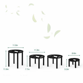 Zhongma plant stand rustproof and weather resistant for versatile placement.