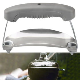 ZHONGXIA 80672 charcoal lid handle with shield offers a secure grip for Weber lids.